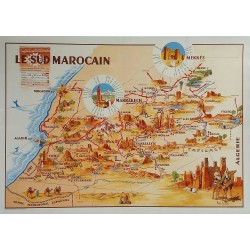 Affiche ancienne originale Le Sud Marocain Perceval DELAYE