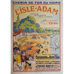 Original vintage poster L'Isle Adam Oise Maurice TOUSSAINT