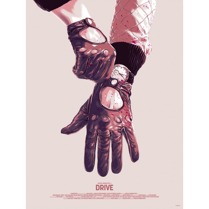 Original silkscreened poster limited edition Drive - Matthew Woodson - Mondo