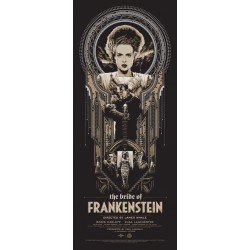 Original silkscreened poster limited edition variant print The Brides of Frankenstein Ken TAYLOR - Galerie Mondo