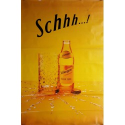 Original poster Schweppes Schhh indian tonic 67 x 45 inches