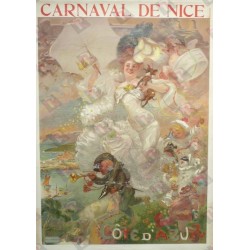 Original vintage poster Côte d'azur PLM Carnaval de Nice - Adolphe WILLETTE