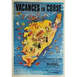 Original vintage poster Vacances en Corse