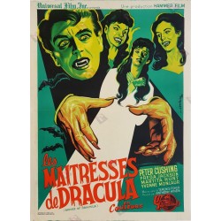 Affiche ancienne Les maitresses de Dracula Universal film hammer