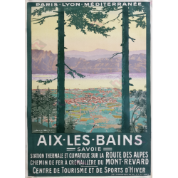 Original vintage poster Aix les Bains Geo DORIVAL