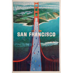 Original vintage poster San Francisco Golden gate Howard KOSLOW