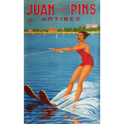 Original vintage poster PLM Juan les Pins Antibes - 1930s - RAYMON Victor