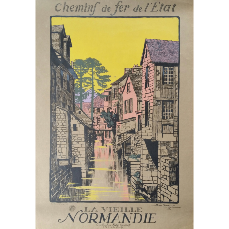 Original vintage poster La vieille Normandie - Geo DORIVAL