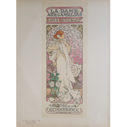 Maîtres de l'Affiche Original PLate 144 La Dame Aux Camelias Sarah Bernhardt Alfonse MUCHA