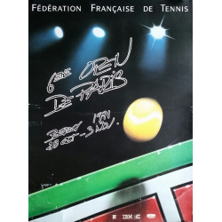 Original vintage poster Tennis 6eme Open Paris BERCY