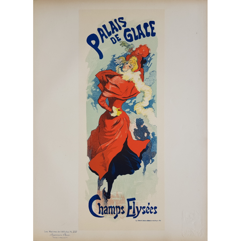 Maîtres de l'Affiche Original PLate 237 Palais de Glace Champs Elysées Jules CHERET