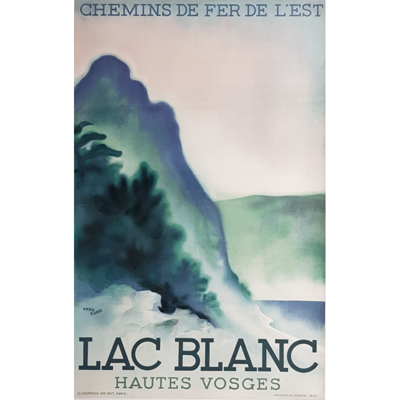 Original vintage poster Lac Blanc Hautes Vosges Theo DORO