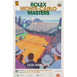 Original poster Tennis Monte-Carlo Rolex Master 2018