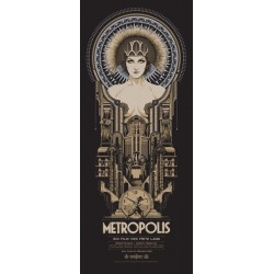 Original silkscreened poster limited edition variant print Metropolis - Ken TAYLOR - Gallery Mondo