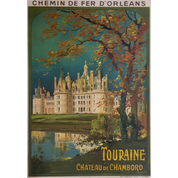 Original vintage poster Touraine Château de CHAMBORD Louis TAUZIN