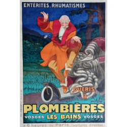 Original vintage poster Plombières les bains Vosges Vercasson Jean d'Ylen