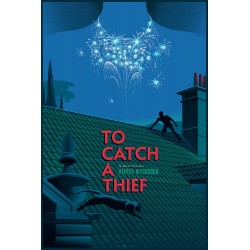 Affiche originale édition limitée To Catch a Thief HITCHCOCK Laurent DURIEUX