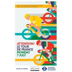 Affiche originale Tour de France Londres 2014 Sprint cyclisme