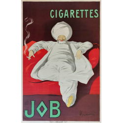 Affiche ancienne originale Cigarettes JOB Leonetto Cappiello