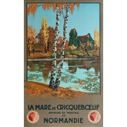 Original vintage poster La Mare de Criqueboeuf environ Trouville DORIVAL