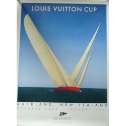 Affiche originale Louis VUITTON Cup Auckland - RAZZIA