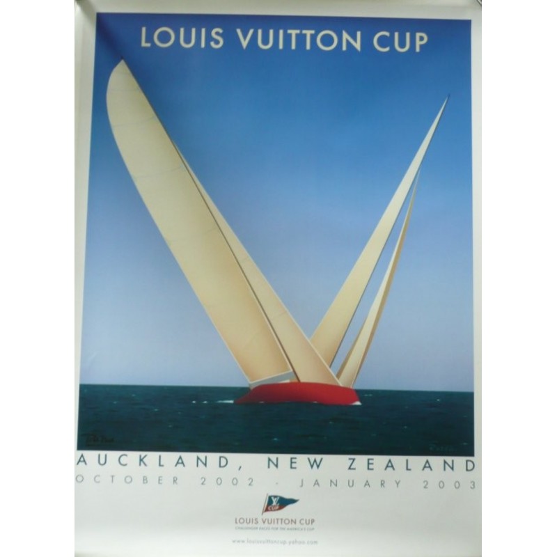 LV CUP AUCKLAND RAZZIA SAILING 2003 ORIGINALHAND  SIGNED SMALL 