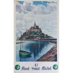 Affiche ancienne originale Le Mont Saint Michel PECHEUX