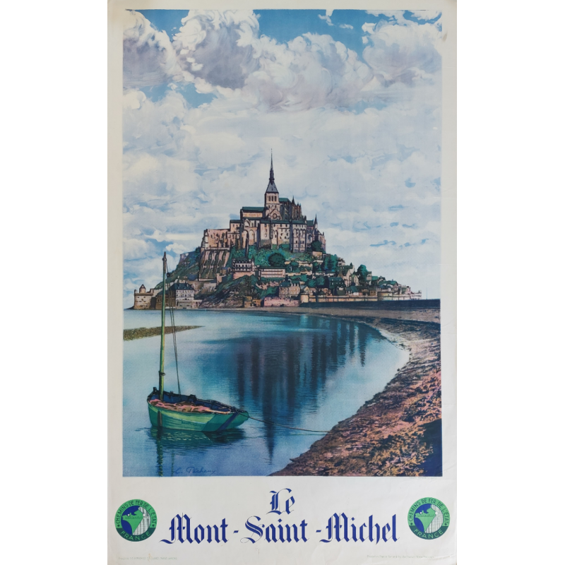 Affiche ancienne originale Le Mont Saint Michel PECHEUX