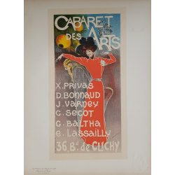 Maîtres de l'Affiche Planche originale 234 Cabaret Des Arts CHARLES LUCAS