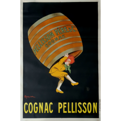 Affiche ancienne originale Cognac Pelisson Leonetto Cappiello