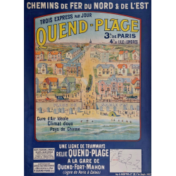 Original vintage poster Quend Plage Chemin de Fer du NORD EST