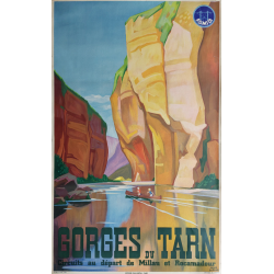 Original vintage poster Gorges du Tarn Millau Rocamadour André GIROUX