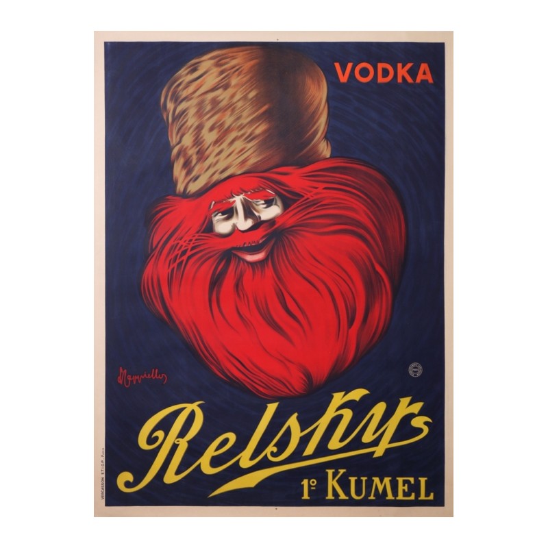 Affiche ancienne originale Vodka Relsky Circa 1925 - Leonetto Cappiello