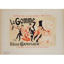 Maîtres de l'Affiche Original Plate 225 La Gomme Jules CHERET