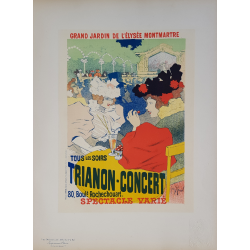 Maîtres de l'Affiche Planche originale 62 Trianon Concert Georges MEUNIER