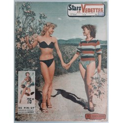 Magazine Original vintage poster volleyball player and Magazine Pierre Laurent BRENOT