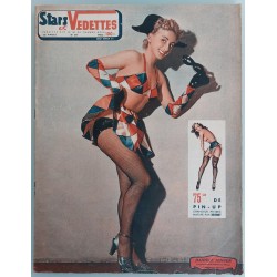 Magazine Original vintage poster pin-up in lingerie and Magazine Pierre Laurent BRENOT