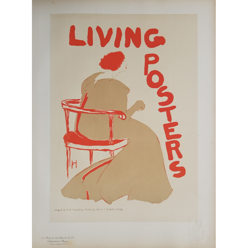 Maîtres de l'Affiche Planche originale 87 Living Posters HAZENPLUG Frank