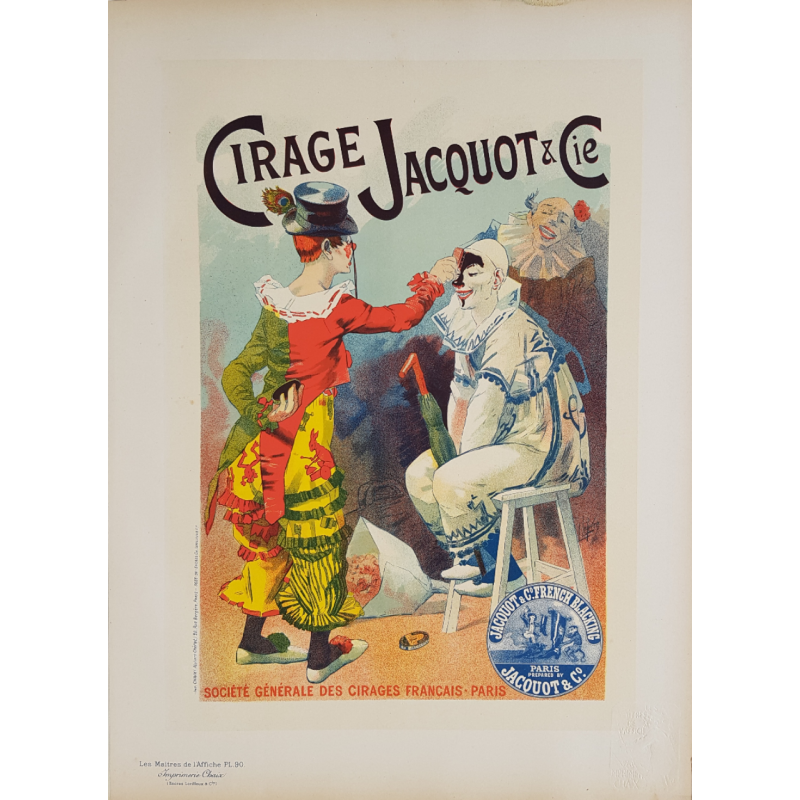 Maîtres de l'Affiche Original Plate 90 Cirage Jacquot Lucien LEFEVRE