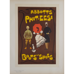 Maîtres de l'Affiche Original Plate 92 Abbotts Phit-Eesi Boots and Shoes Dudley HARDY