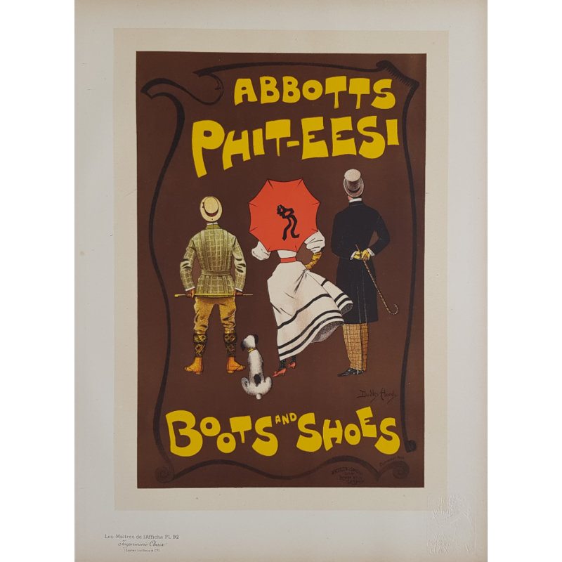 Maîtres de l'Affiche Planche originale 92 Abbotts Phit-Eesi Boots and Shoes Dudley HARDY
