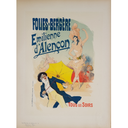 Maîtres de l'Affiche Planche originale 113 Emilienne d'Alencon Jules CHERET