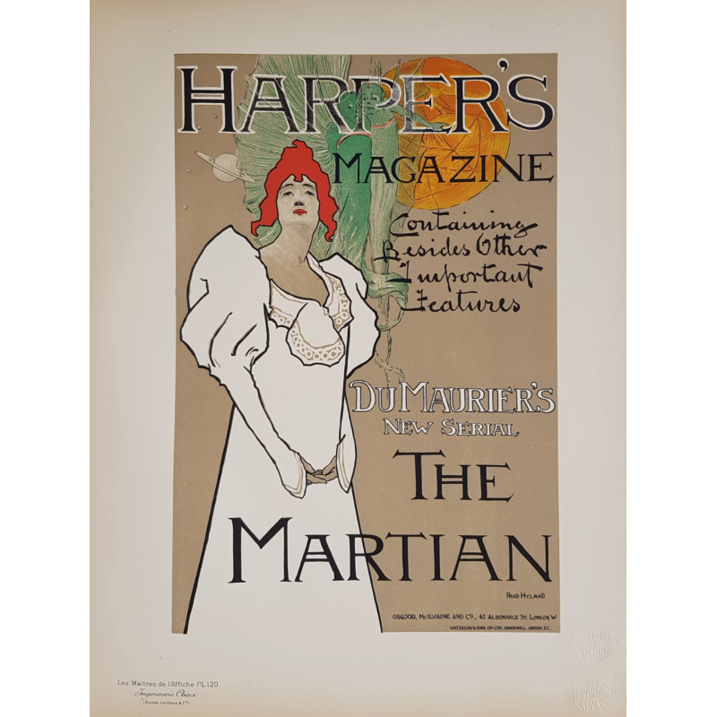 Maîtres de l'Affiche Planche originale 120 Harpers Magazine HYLAND Fred