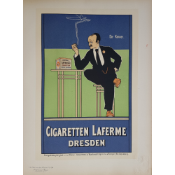 Maîtres de l'Affiche Original Plate 124 Cigaretten Laferme Dresden REHM Fritz
