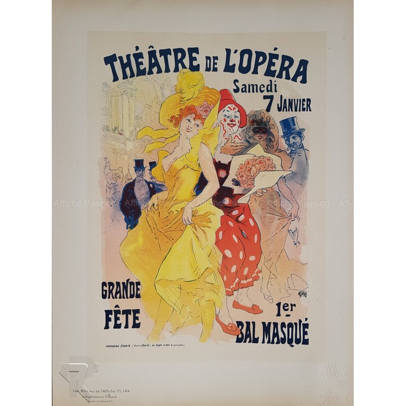 Maîtres de l'Affiche Planche originale 149 Théâtre de l'Opéra Jules CHERET