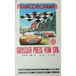 Original vintage poster Grand prix de Spa Francorchamps 1952