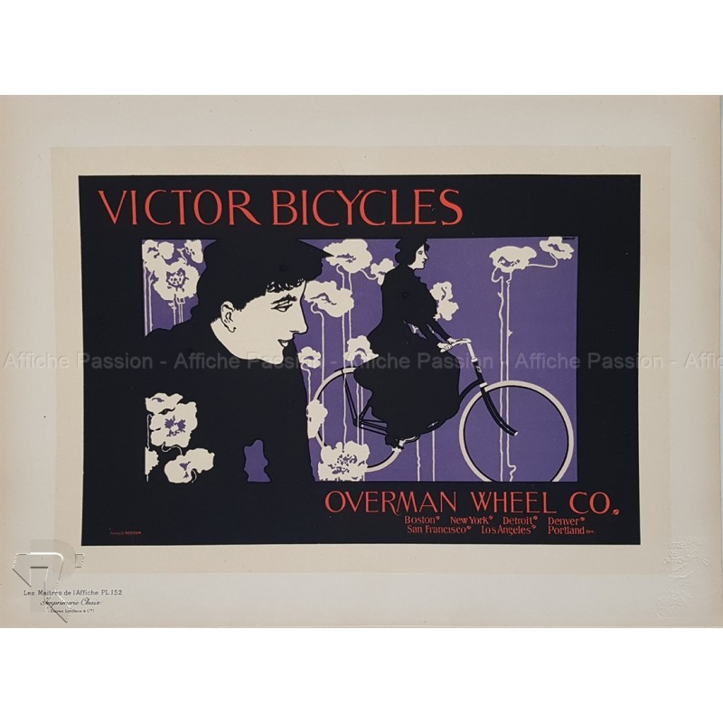 Maîtres de l'Affiche Planche originale 152 Victor Bicycles William BRADLEY