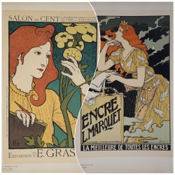 Maîtres de l'Affiche 2 planches originales Eugène GRASSET