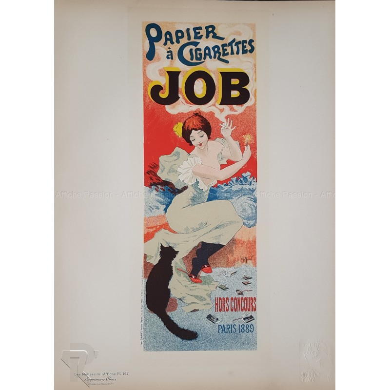 Maîtres de l'Affiche Original Plate 167 Papier à cigarettes JOB Jules CHERET