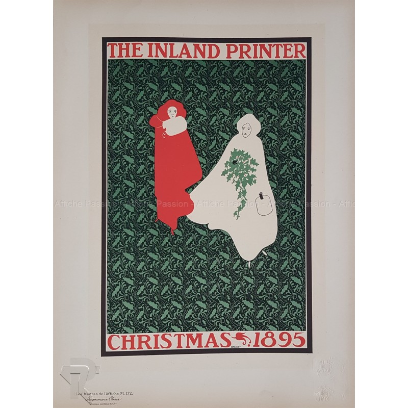 Maîtres de l'Affiche Original PLate 172 Christmas 1895 William BRADLEY
